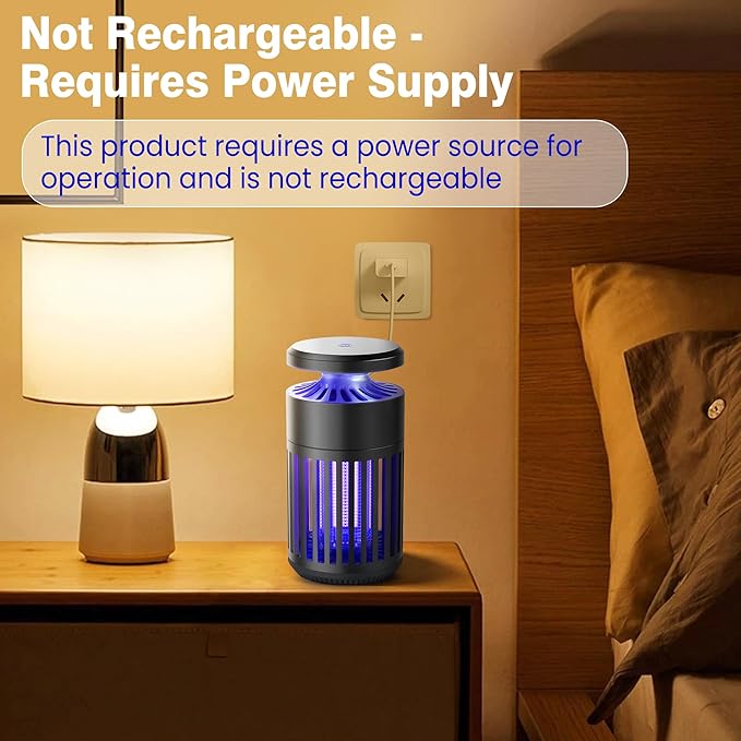 Pest Sniper Indoor Insect Trap,Attracts and Zaps Mosquitos, Gnats, Moths, Fruit Flies，2 in 1 Bug Zapper with Suction and Electric Grid