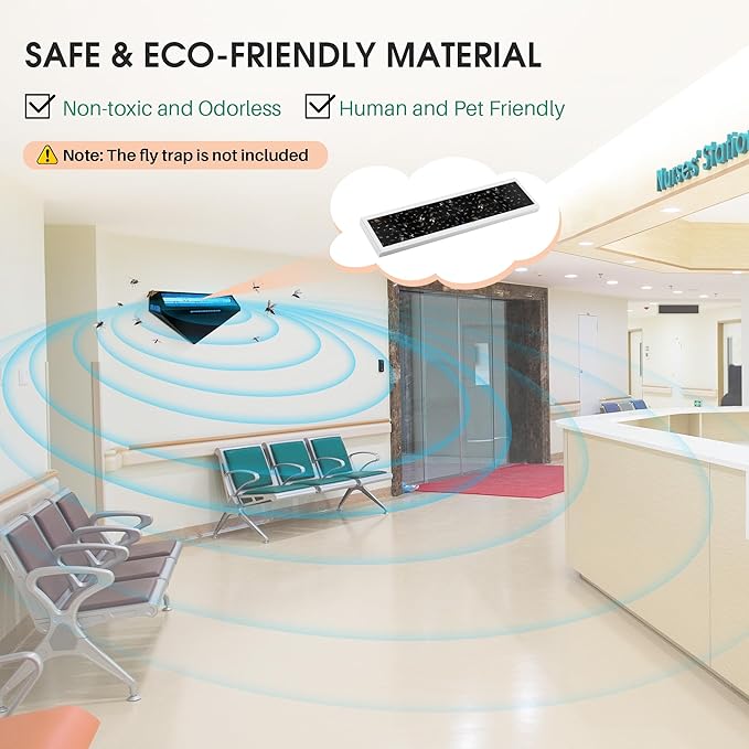 Qualirey 20 Pack Flying Insect Trap Refill Compatible with Gardner WS-85/90/95 Wall Sconce Fly Trap Lamp, Commercial Fly Trap Replacement Glue Boards for Restaurants, Healthcare Facilities, Home