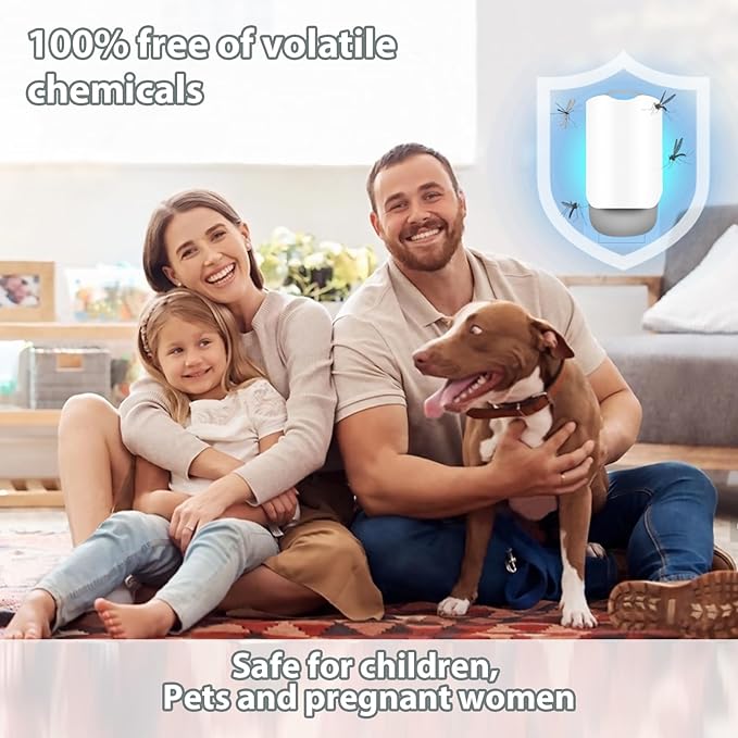 Flying Insect Trap for Indoors, 2pack Plug-in Fruit Fly Trap Catcher, Adjustable Lighting Bug Zapper for House Flies, Mosquitoes, Fruit Flies, Gnants, and Mosquitos, Office