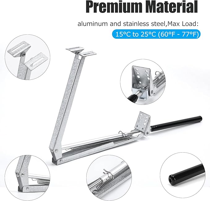 CHANGE MOORE Auto Vent Opener Automatic Greenhouse Window Opener Roof Vent Opener Auto Vent Kit Sensitive Gardening Tools Automatic Greenhouses Supplies (1Pc Single Spring Up to 33lbs)