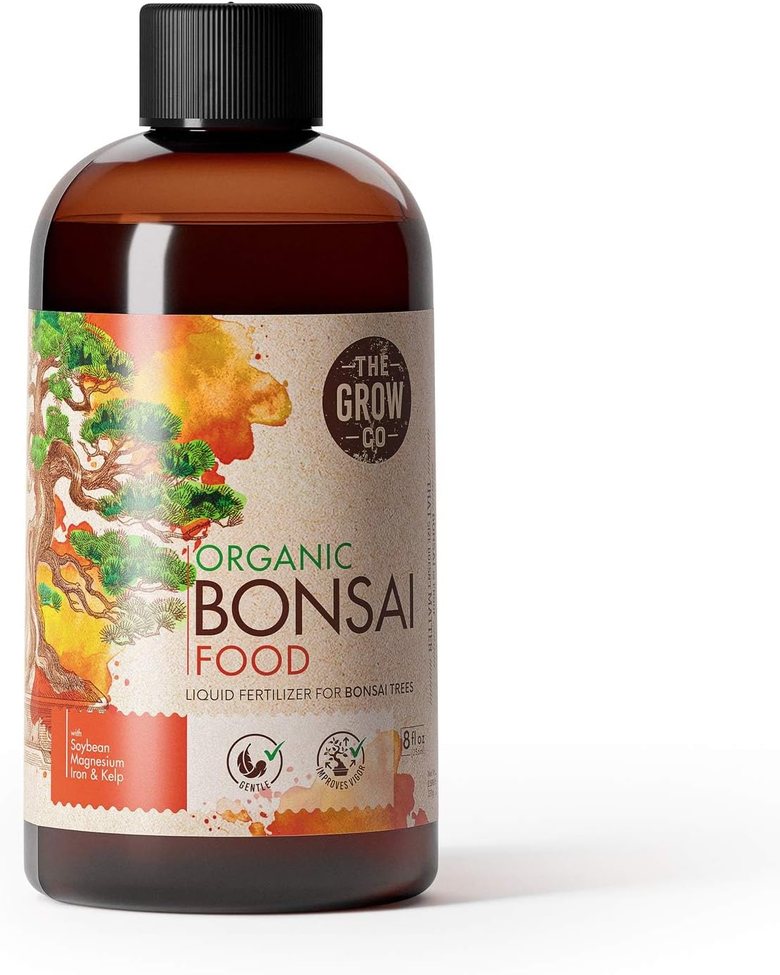 8oz Bonsai Fertilizer Liquid - Organic Bonsai Food Liquid Fertilizer for Long Term Health - Gentle Plant Food for Indoor and Outdoor Use, Promotes Robust Growth, Strong Stems and Beautiful Blooms