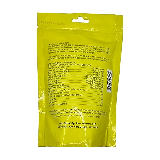 Real Growers Recharge - Mycorrhizae Instant Compost Tea/Soil Microbes for Plant Growth - 16oz