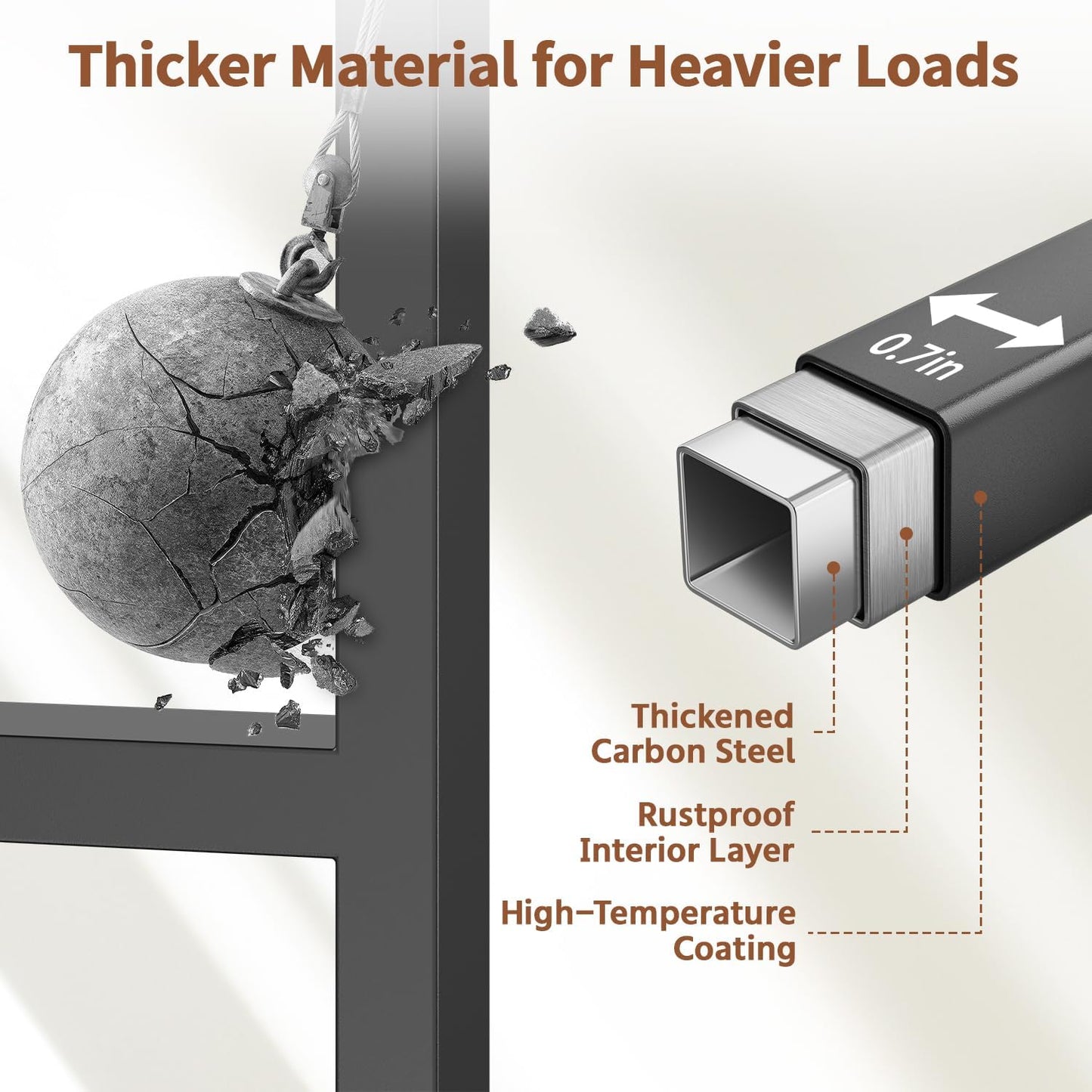 LASZOLA Black 3 Tier Plant Stand Indoor Heavy Duty Rack for Modern House Planter, Metal and Wooden Vertical Organizer Decor Narrow Bathroom Floor, Sturdy Multi Level Flower Holder Raised, Cat Proof