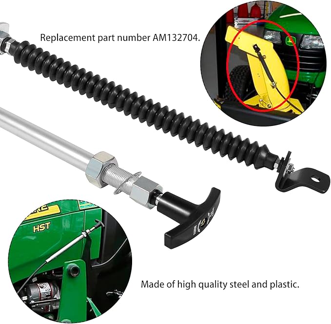 AM132704 Snowblower Cable for John Deere Snow Thrower Tractors Snow Blower GT GX LX 100 Series 345 355 425 445 455 X475 X565 X720 Push Pull Chute Cable