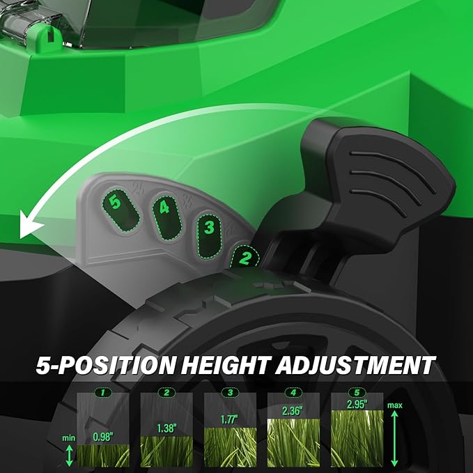 SOYUS Cordless 13 Inch 20V Lawn Mowers & 20V 12 Inch Weed Wacker