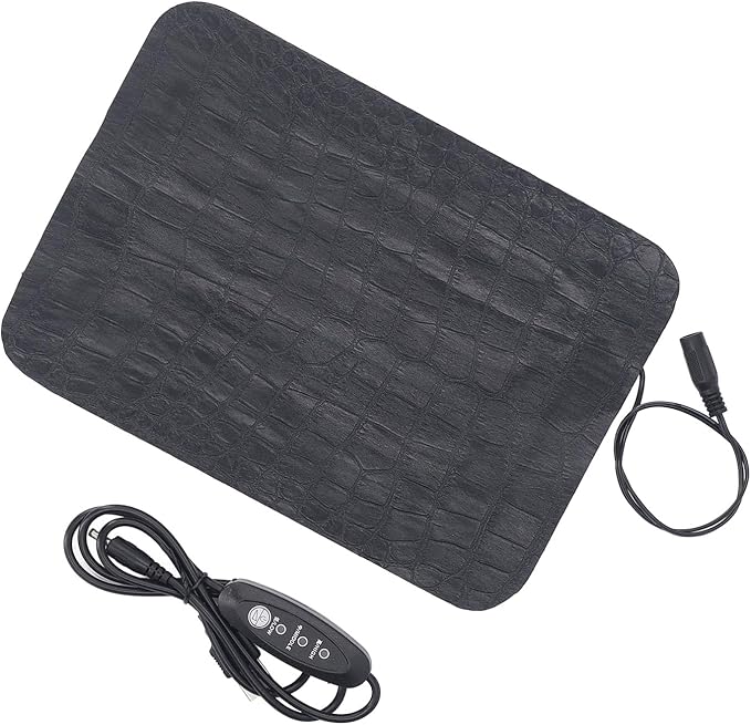 Seedling Heat Mat, 3 Gear Adjustable Temperature Warm Hydroponic Heating Pad for Germination, PU Leather Hydroponic Plant Heating Pad for Indoor Gardening, Greenhouse (1522)