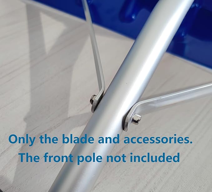 Blue 25 Inch x 6 Inch Replacement Poly Blade for Snow Roof Rake, Snow Rake Blade