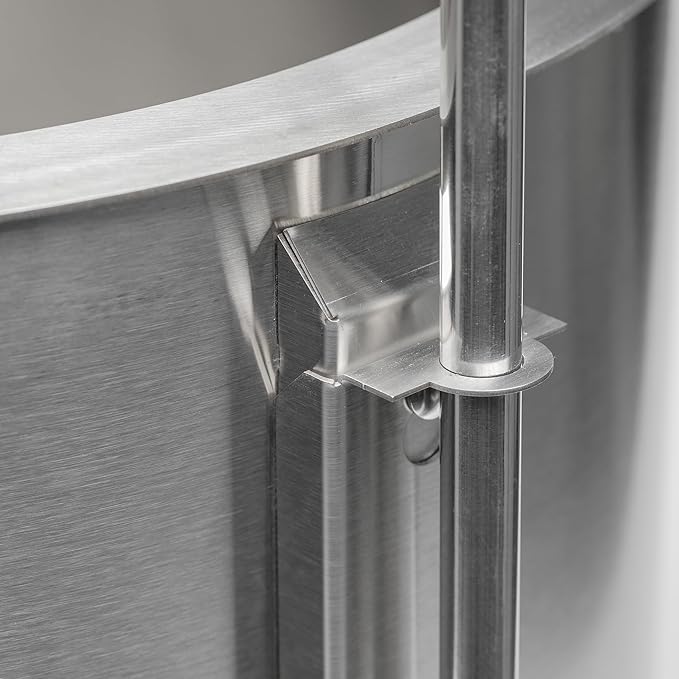 Stainless Steel Attachable Grill for Smokeless Firepit - 18 Inch - Open Fire Cooking Rack for Wood Burning Fire Pit, Camping, Bonfire, BBQ & Backyard - Compatible Only with Stainless Steel Firepit