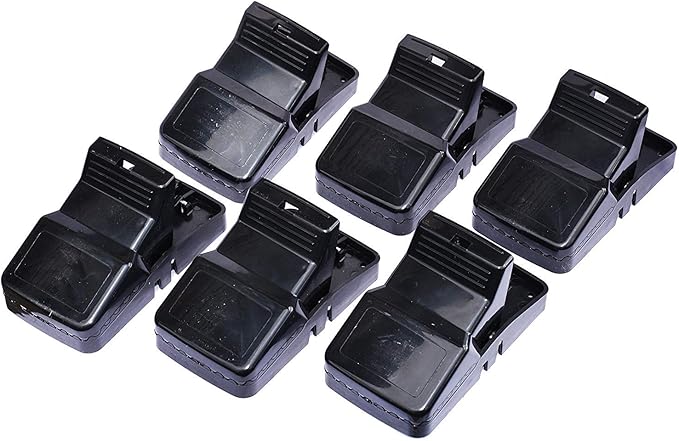Rat Snap Traps by Eco Pro Pest Control | 6-Pack Snapping Rat Traps with Teeth | Reusable Rodent Trap for Indoor & Outdoor Use | Easy Set Up, Quick, & Powerful Rat Trap with a No-Escape Rat Trap Snap