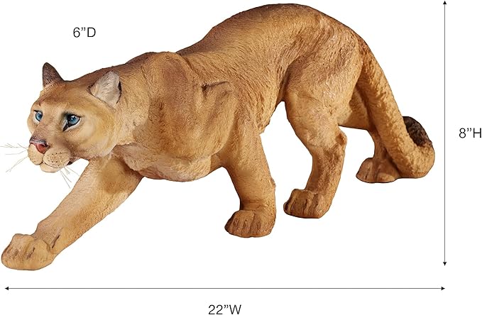 Touch of Class Mountain Lion Table Sculpture Autumn Gold