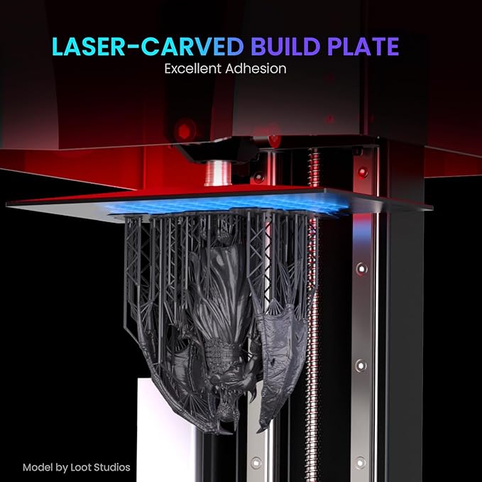 ELEGOO Saturn 3 MSLA 12K 3D Printer, Desktop Resin 3D Printer with 10-Inch Monochrome LCD, Voxeldance Tango Slicer, Large Printing Size of 8.62x4.84x9.84 inches
