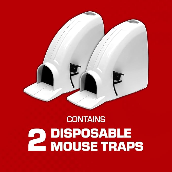 Tomcat Kill & Contain Mouse Trap, Never See a Dead Rodent Again, 2 Traps
