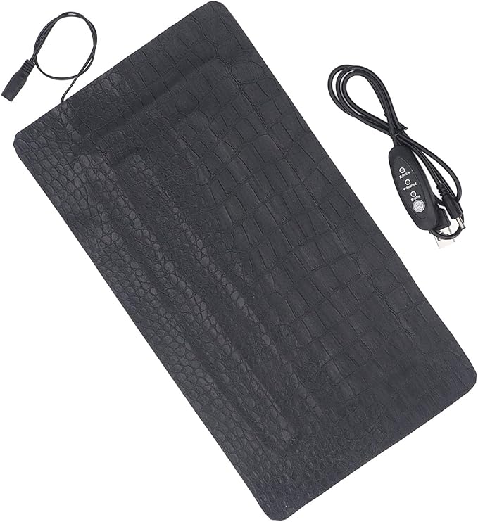 Seedling Heat Mat 3 Gear Temperature Adjustment PU Leather Hydroponic Plant Heating Pad Ideal for Indoor Gardening (3318)