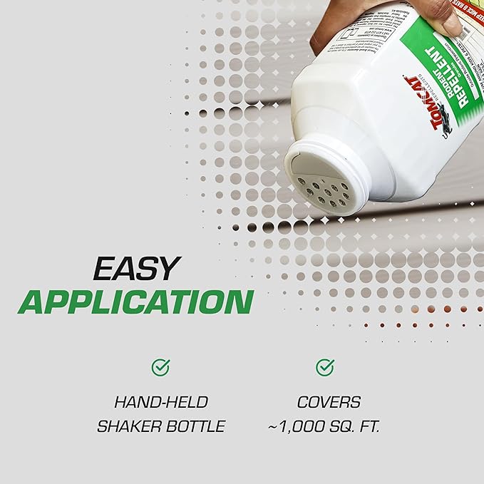 Tomcat Repellents Rodent Repellent Granules, For Outdoor Mouse and Rat Prevention, 2 lb.