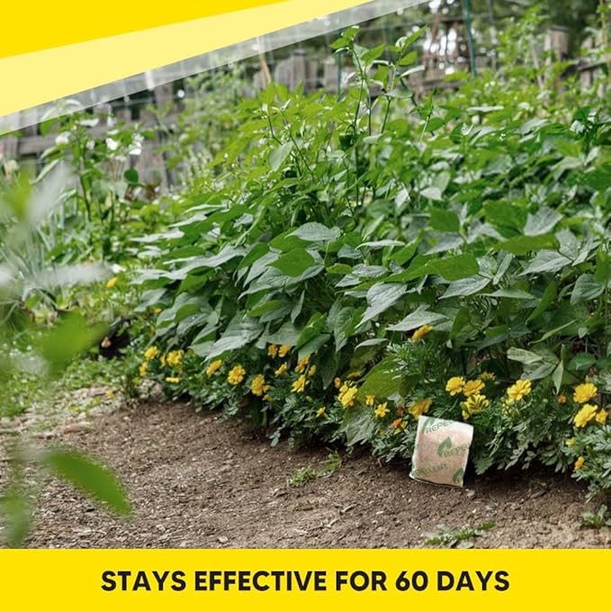 Squirrel Repellent Outdoor, Squirrel & Chipmunk Repellent, Keep Squirrels Out of Garden/Bird Feeder/Attic & Yard, Safe Around Kids, Pets & Plants, Cover for 120 sq ft Area - 8P