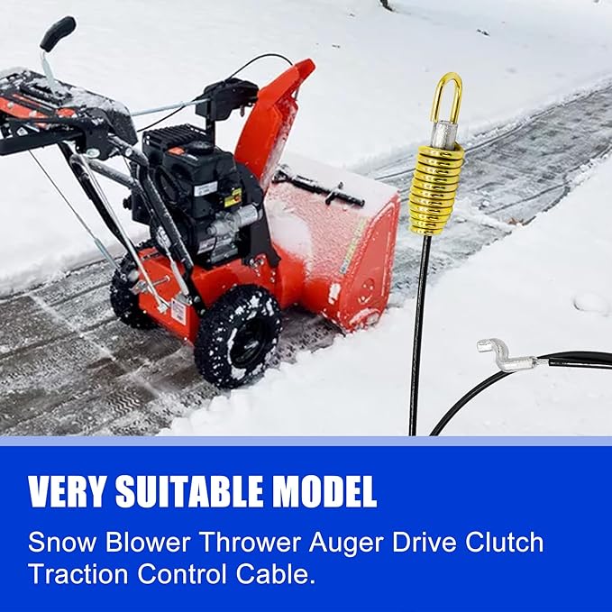 Poagavgs 946-04230B 746-04230B Auger Clutch Drive Cable for MTD Craftsman Cub Cadet Troy Bilt Snow Blower Snow Thrower Replaces 746-04230 746-04230A 946-04230 946-04230A