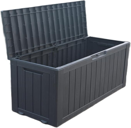 BTEXPERT 75 Gallon Outdoor Storage Container Deck Box for Patio Furniture Garden Tools Cushions Sports Equipment Waterproof Lockable Stainless Steel insert UV Resistant