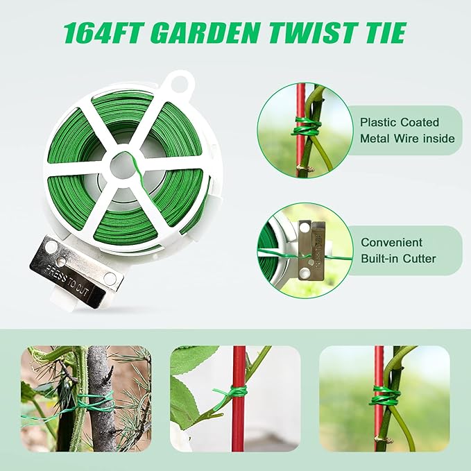 DoCred Red A-Frame Metal Garden Trellis, 2 Pack, PVC-Coated Steel, Perfect for Cucumbers, Squash, Peas, Flowering Vines