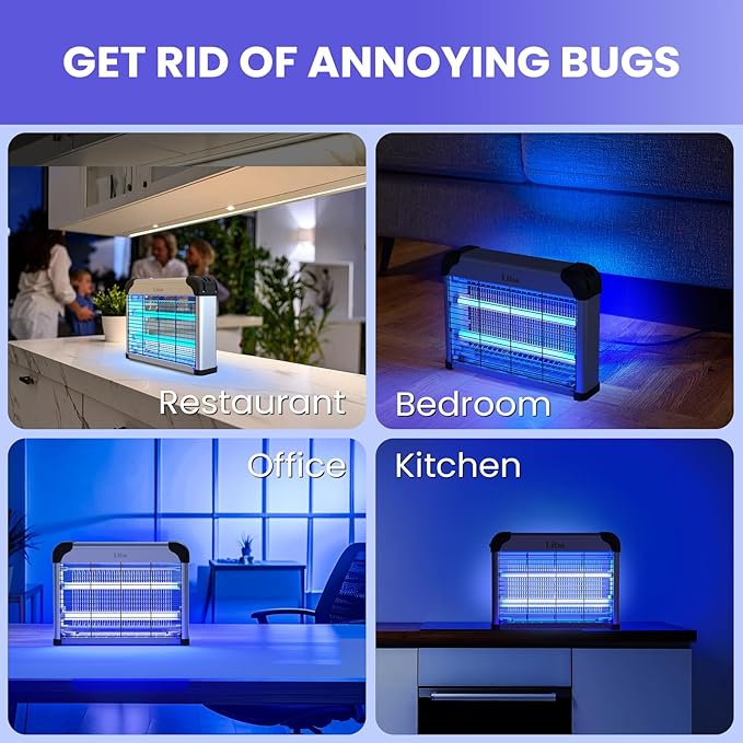 LiBa Bug Zapper Replacement UV Lamp Bulb - 10W Light Tubes, Compatible with 20W Indoor Electronic Mosquito Lamp, Suitable for LiBa Indoor Mosquito Zapper