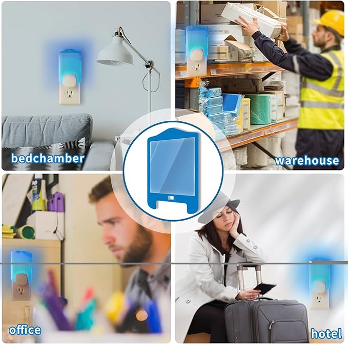 ZVVN 4 Pack Refill Cartridges Kit for Plug-in Blue Light, for Stem Light, Replacement Glue Cards (4 Pack)