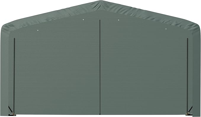 ShelterLogic ShelterTube Garage & Storage Shelter, 20' x 27' x 12' Heavy-Duty Steel Frame Wind and Snow-Load Rated Enclosure, Green