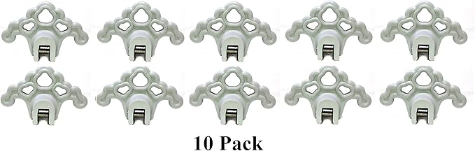 Plastic Roof Ice Guard Snow Guard Snow Stops for Standing Seam Metal Roofing - Multi-Color/Multi-Pack Listing (10, Light Grey)