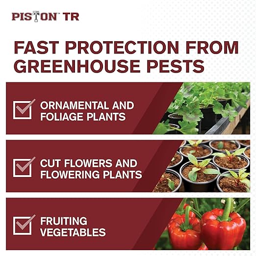 Atticus Piston TR Greenhouse Fogger (2oz Can) - (Compare to Pylon) - Total Release Chlorfenapyr Insecticide/Miticide - Controls Mites, Thrips, Caterpillars, and Adult Fungus Gnats