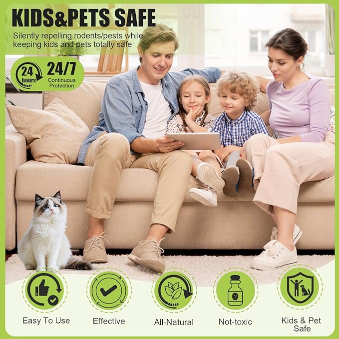 Pest & Insect Control Spray, Spider Repellent Indoor, Repel Spiders, Ants, Silverfish, Mosquitoes, Moths, and More, Plant Formula Safe for Indoor/Outdoor Use