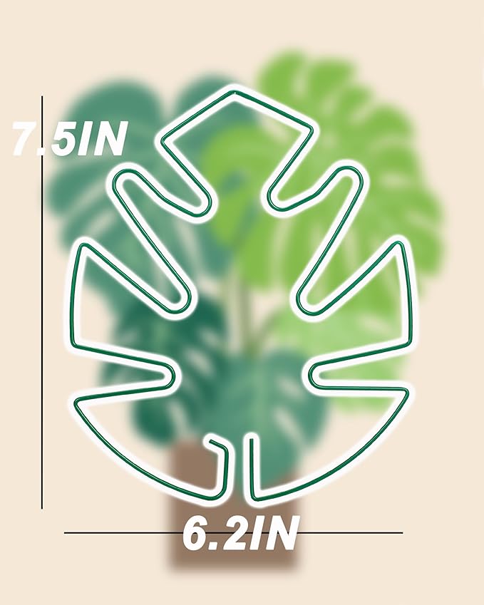 Monstera Plant Support 6-Pack - Durable Iron Clamps with Turtle Shell Design, Plant Supports for Indoor Plants & Climbing Vines, Healthy Growth & Leaf Stabilization