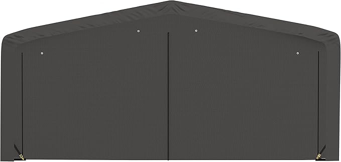 ShelterLogic ShelterTube Garage & Storage Shelter, 20' x 32' x 10' Heavy-Duty Steel Frame Wind and Snow-Load Rated Enclosure, Gray