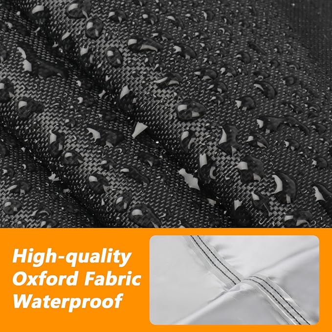 Outdoor Storage Shed Cover for RubberMaid, Waterproof Rubber Made Outdoor Storage Deck Box Cover 4.5Ft ,Heavy Duty Patio Cabinet Covers for Lawn Furniture, 55.5"W x 29"D x 35"H