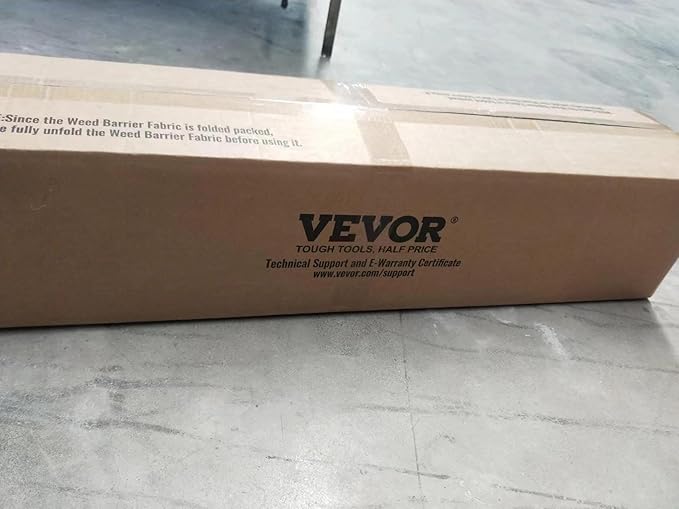 VEVOR Driveway Fabric, Heavy Duty 6x300ft 3oz Woven Landscape Fabric, Garden Weed Barrier Fabric, Weed Control Fabric, Geotextile Fabric for Landscaping, Ground Cover, Weed Block Gardening Mat, Black