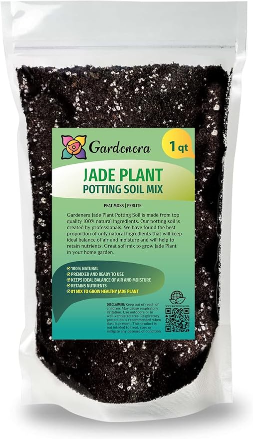 Premium Jade Plant Potting Soil Mix - (1 Quart Bag)