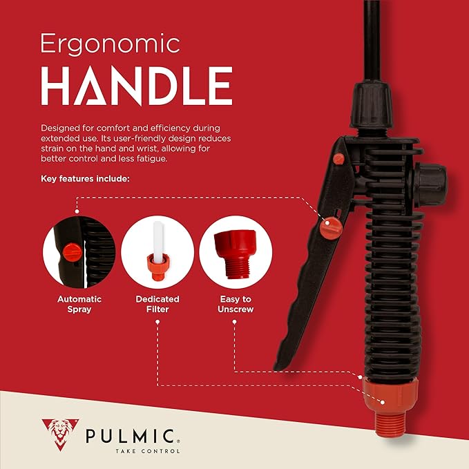 PULMIC Electric Sprayer Pegasus 35 - 9.25-Gallon Cart Sprayer. 3 Application Speeds. 18V Removable Lithium Battery. Up to 7 Hours of Autonomy