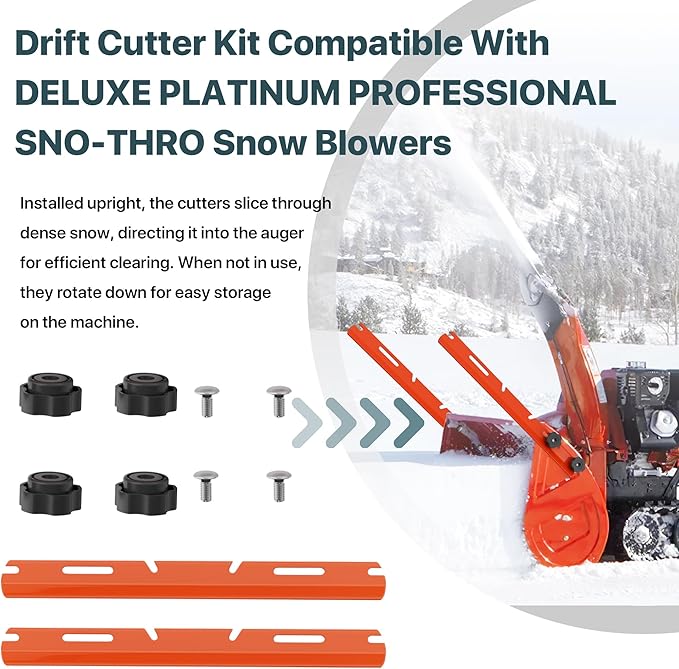 724069 Snow Blower Drift Cutter Kit/Slicer Bar Kit - Compatible with Ariens Deluxe, Platinum, Pro SNO-Thro Models,Cuts Through Snow Drifts（ #72406900）