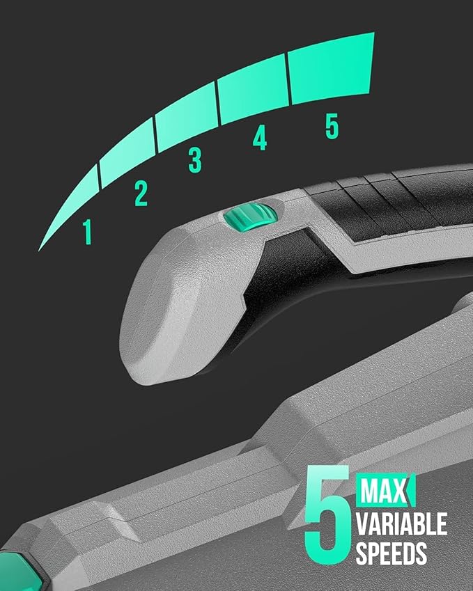 Litheli 20V Cordless Leaf Blower, 350 CFM 85 MPH Battery Leaf Blower, Variable Speeds Leaf Blowers for Cleaning Leaves, Dust, Snow, Lawn, Yard, 4.0Ah Battery & Fast Charger