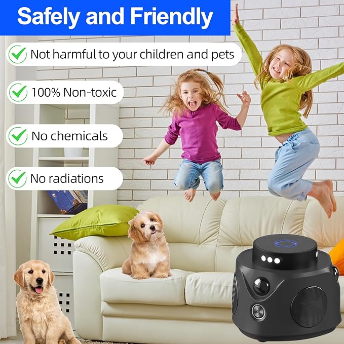 Mice Repellent Indoor,Upgraded Rodent Repellent, Ultrasonic Powerful 360° Pest Repellent with 3 Sided Sensing 9 Strobe Lights,Bat Squirrel Mouse Repellent for Home Attic Garage Houses Barns Warehouse