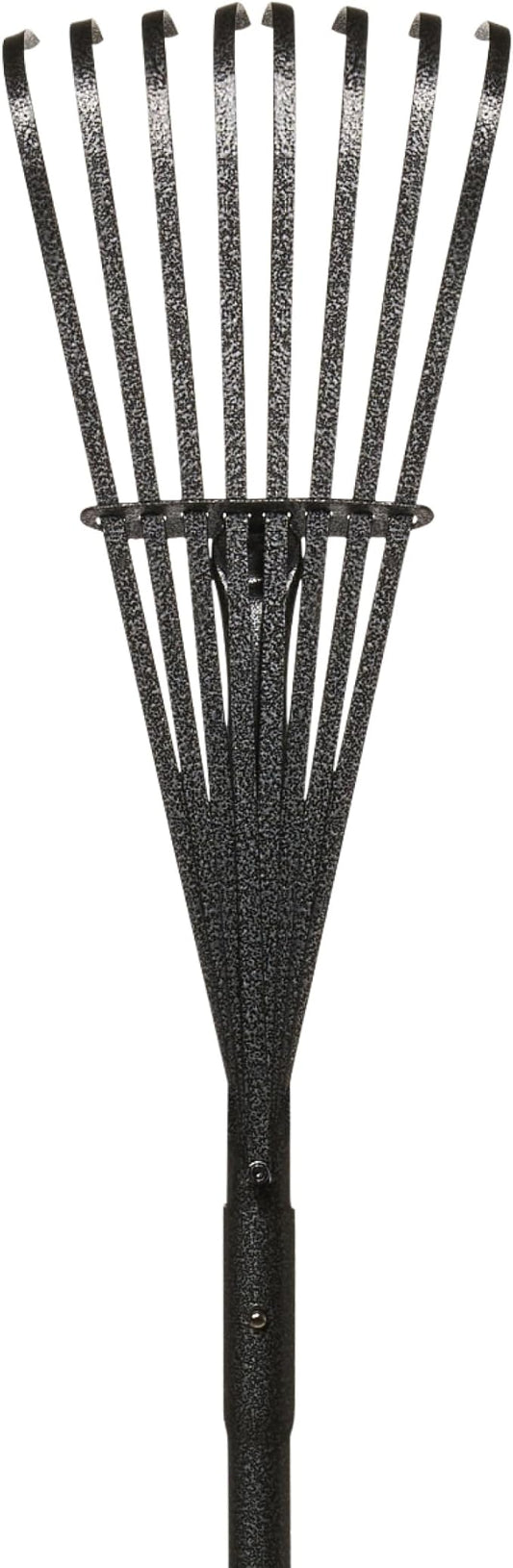 Yard Butler World’s Greatest Shrub Rake | Heavy Duty All Steel Rake with Ergonomic Garden Claw, 20 Free-Floating Tines & Long Metal Handle – Lawn, Yard, Bed, Landscape for Leaves, Grass & Debris, 8"