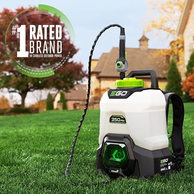 EGO POWER+ 4 Gallon, Backpack Sprayer for Lawn and Garden, Electric Pump, Battery and Charger Not Included - BSP3500