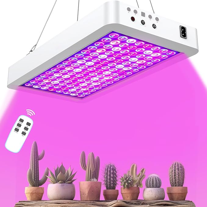 LED Grow Light Full Spectrum, Plant Grow Light with Veg & Bloom Switch for Hydroponic Indoor Plants LED Grow Lamp with Daisy Chain，with Remote Control