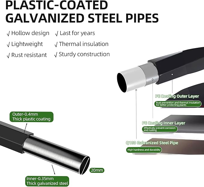 Twira Half Side Garden Arch Trellis, 7.9FT Metal Garden Arbor Trellis for Climbing Plants Outdoor, Black Half Arch Wedding, Garden Archway Arbors and Trellises Decoration for Lawn, Patio, Backyard