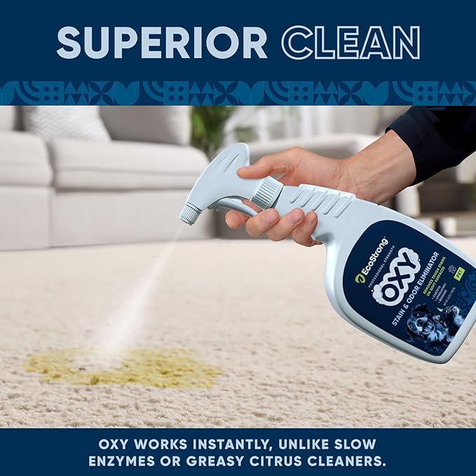 Pet Carpet Cleaner | Works Faster and Better than Pet Enzyme and Orange Based Solutions | Best Carpet Cleaner Spray for Pet, Dog, Cat Urine Stains and More (32 Fl Oz)