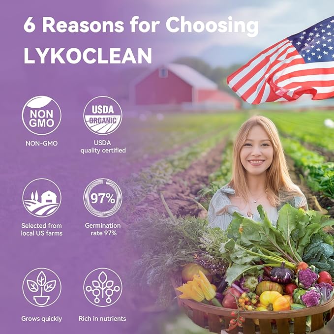 Red Romaine Lettuce Seed Pods for AeroGarden, Ahopegarden, iDOO Hydroponics Growing System Indoor, 400+ Seeds(12-Pods)