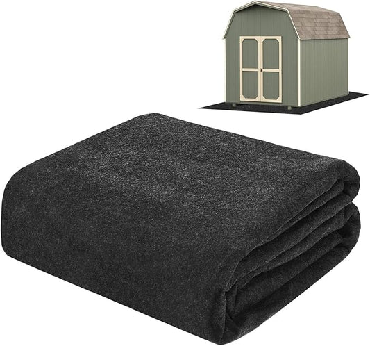 Outdoor Storage Shed Mat, 6.6x6.6 FT Waterproof Small Shed Flooring Mat for Patio Furniture Floor Protecting from Wear/Liquid/Dust/Oil, Non-Slip Carport Pad [Grey]