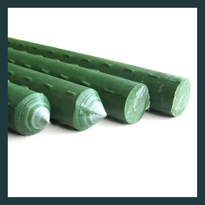 Garden Stakes 69 Inch Pack of 30, Extra Tall Plastic Coated Metal Plant Stakes, Tomato Stakes, Plant Support Sticks for Climbing Plants