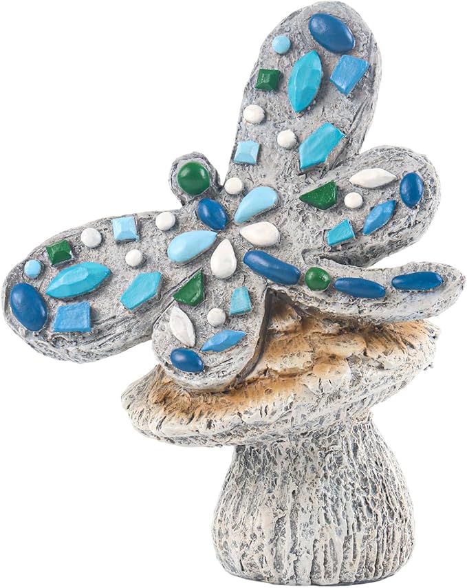 bocola Resin Dragonfly Cemetery Decoration for Grave-Memorial Gravesite Stake - Metal Ground Stake for Cemetery Decor, Grave Marker