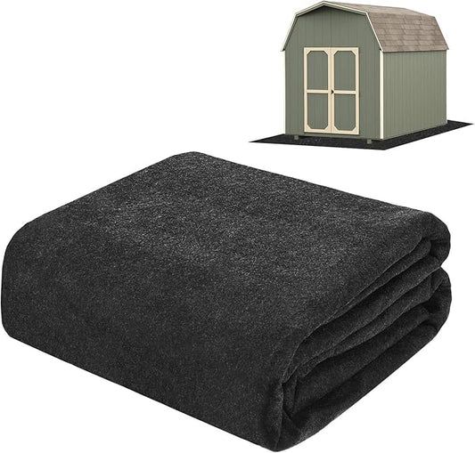 Outdoor Storage Shed Mat, 4x7 FT Waterproof Small Shed Flooring Mat for Patio Furniture Floor Protecting from Wear/Liquid/Dust/Oil, Non-Slip Carport Pad [Grey]