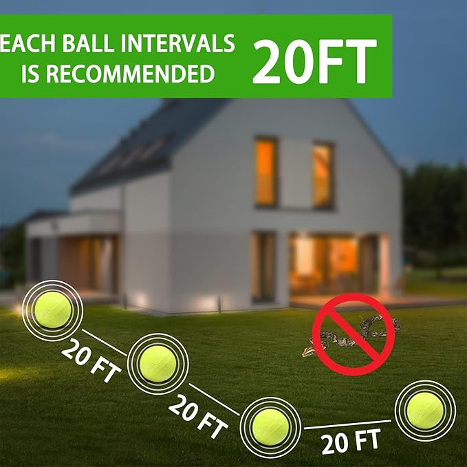 12 Pack Natural Snake Repellent Powerful Snake Away Repellent Balls for Yard Lawn Garden, Outdoors