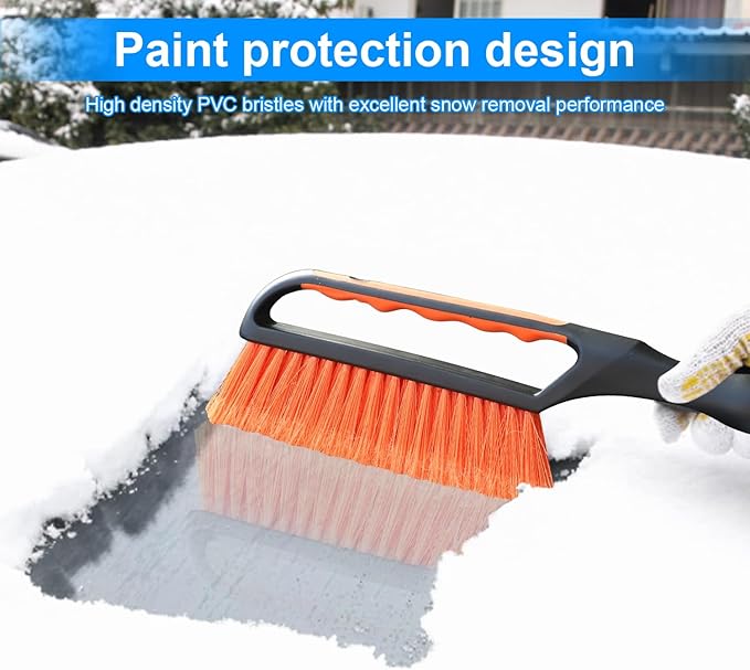 Ice Scraper and Snow Brush for Car Windshield, Snow Scraper for Car, Snow Winter Car Necessities, Multi Functional Car Snow Removal Tools, Car Accessories Gift for Women and Man Accessories