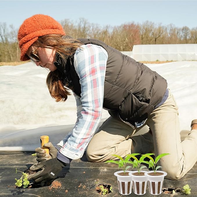 40 Pcs Hydroponic Seeds Grow Sponges Pods Kit,Indoor Hydroponics Growing System Root Plant Basket,Hydroponic Pods Cups Pot and Grow Sponges for Garden Indoor Herb Hydroponic Growing System